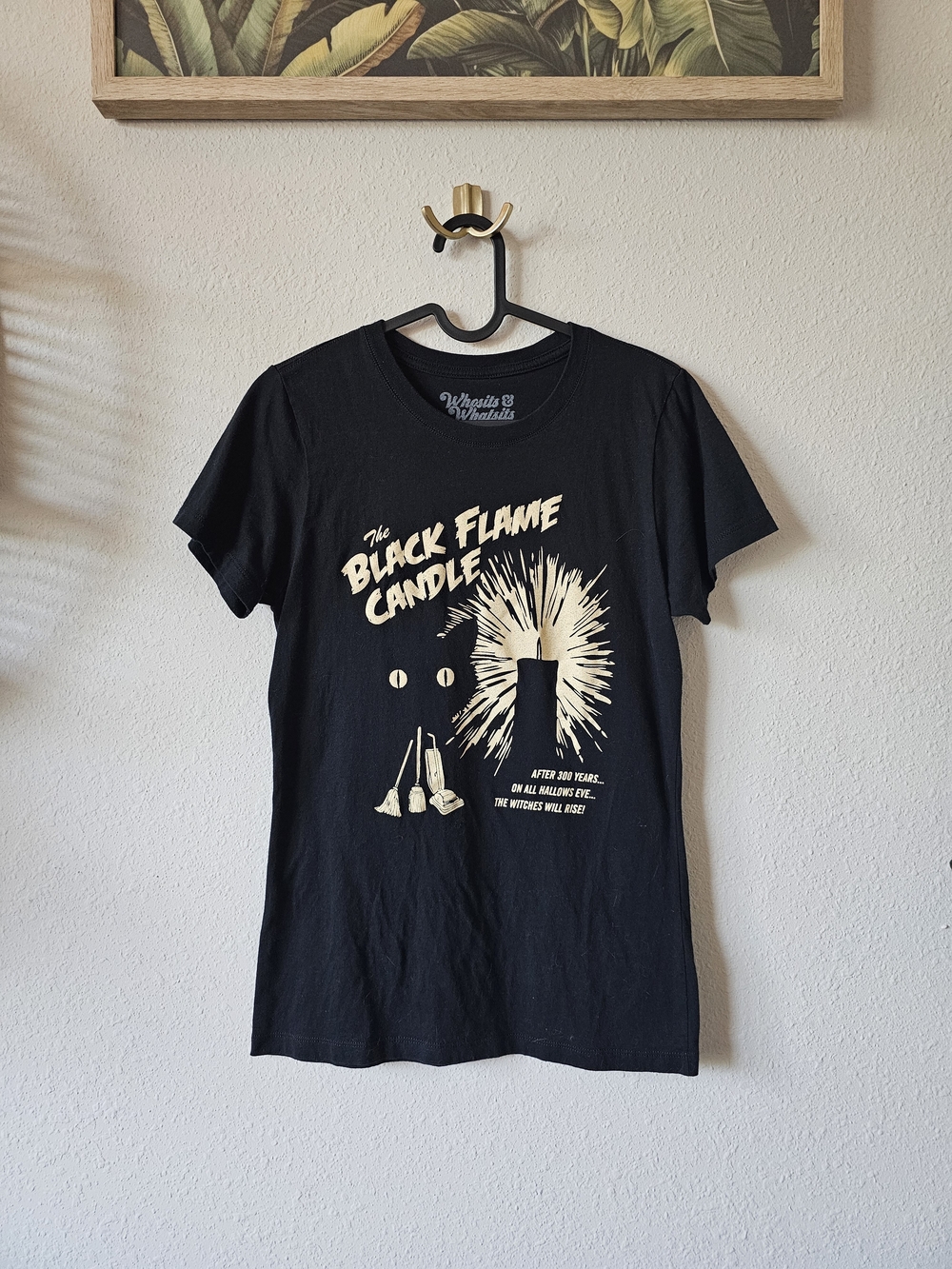 Hocus Pocus Black Flame Candle Graphic Tee